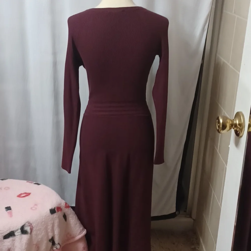💜NWOT I.N.C International Concepts ribbed sweater dress with zippers size small - Picture 7 of 10